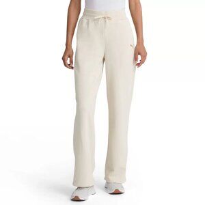 NWT New Puma Fleece Straight Leg Ivory Jogger Size XXL